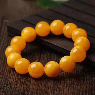 Dr graffcarny natural chicken fat yellow men's beeswax bracelet old beeswax raw stone amber women's bucket beads old-type bead bracelet style ten men's buddha beads 6mm*8mm