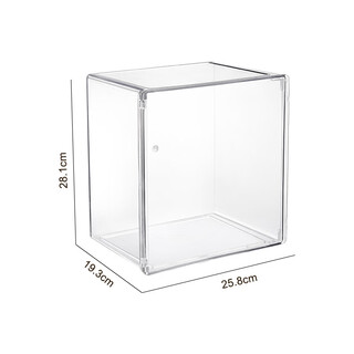 Goto transparent acrylic storage display stand, large model display box, large size, no steps, no installation required, no glue required
