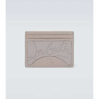 Luboting light luxury men's kios embossed leather card holder gray one size