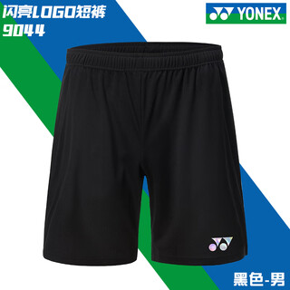 尤尼克斯YONEX羽毛球短裤速干透气夏秋比赛短裤 男款YOBC9044CR  黑色XO码