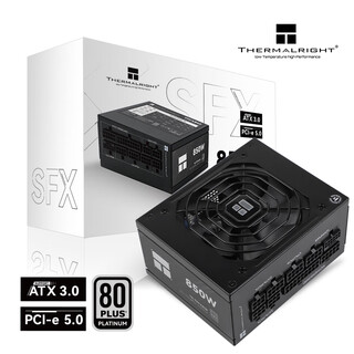 Thermalright (limin) rated 850w tr-tpfx850 atx3.0 power supply, platinum full module, native pcie5.0, all japanese capacitors, sfx 850w power supply