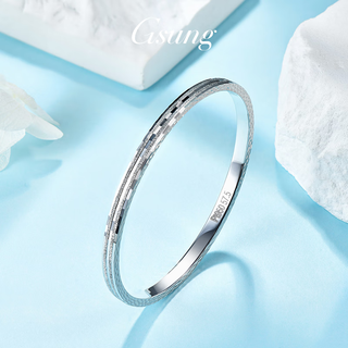 Gsung platinum solid double nail sand bracelet for women pt950 pure platinum fashion bracelet chinese valentine's day gift for girlfriend price by gram contact before bidding