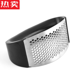 Mzxm japan imported quality stainless steel garlic paste, garlic cutting, garlic pounding, multifunctional manual garlic press, small garlic press, garlic press, garlic press artifact