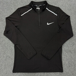 Winter track and field long-sleeved training clothes with velvet and thickened granular velvet elastic half-zip sports students running sports long-sleeved high-quality granular velvet black with velvet for warmth xl recommended 130-150jin jin equals 0.5 kg