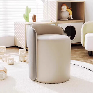 Editor-in-chief xiang makeup stool light luxury high-end home stool back girls bedroom dressing table chair round stool rotating manicure chair