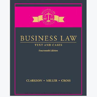 Physical book/business law text and cases. (etc.) physical book