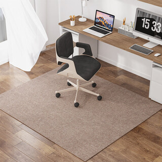 Sailotou computer chair floor mat rectangular mat study anti-slip swivel chair stain-resistant chair pulley home desk anti-beige tp single stripe 80x120cm