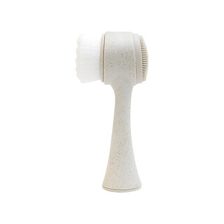 硅胶洗脸刷软毛刷双面洁面刷脸部清洁刷去黑头毛孔神器按摩软毛刷 洗脸刷（麦秸秆白色） 大号