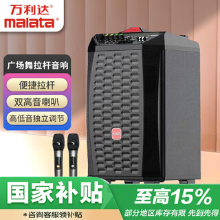 Malida square dance lever audio outdoor speaker home electric acoustic guitar bass folk singing instrument speaker 12-inch subwoofer