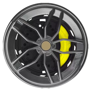 Yusenyi air outlet car aromatherapy solid balm rotating creative wheel car interior air conditioning decoration deodorizing car fragrance rotating wheel air outlet aromatherapy (black) 1 piece