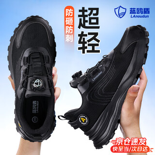 Blue gull shield labor protection shoes for men in winter, ultra-light, anti-smash toe, anti-stab, wear-resistant, safe construction site work functional shoes d217 42