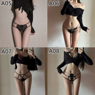 Sexy underwear with open position, sexy black underwear, flirting, large size thong, passionate women's suit 5678, one size fits all, 80-125jin jin is equal to 0.5kg