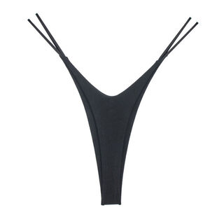Sexy underwear for women, thong underwear, revealing the rear entrance, flirting, large size, open crotch, black s