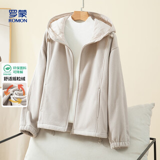 Luo meng fashion hooded polar fleece spliced women's jacket outdoor windproof cardigan top warm jacket