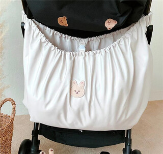 Purchase products purchase products k-style stroller storage bag, out-and-out bottle diaper storage, beige bunny hanging bag, size 40*70cm