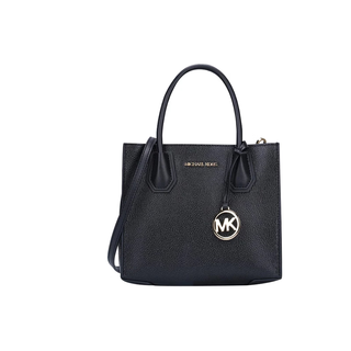 Michael korsmercer medium black accordion bag hand shoulder bag 35s1gm9m2l