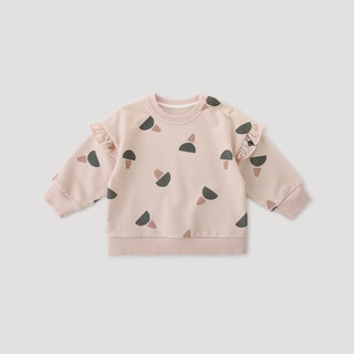 Bali piggy girls sweater 2025 new autumn baby girl tops sweet and cute infant spring and autumn clothes children's autumn clothes pink cone castle 90