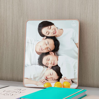 Yusen yi washes family portrait photos into photo frames and sets the stage for wedding photos. printed photos and framed crystal creative pendants. rose gold - rectangular 7 inches 12 points 717 points 8cm