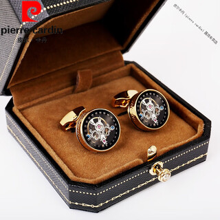 Pierre cardin french imported quality french suit cufflinks for men light luxury wedding customized men's tourbillon shirt cuffs cuffs gold cufflinks gift box