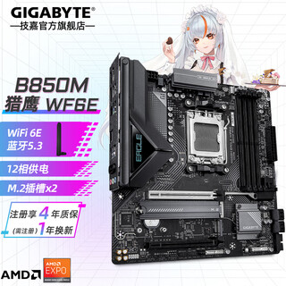 技嘉 AMD B850 AORUS 单主板小雕/冰雕/电竞雕 支持锐龙R7 9800X3D/7800X3D/9700X/R5 9600X CPU B850M EAGLE WiFi6E 猎鹰