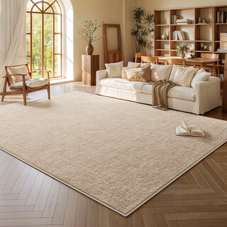 Y u-live carpet living room 2025 new wabi-sabi log style no-wash wipeable sofa coffee table mat bedroom bedside blanket home s imitation cashmere-qianyu 160*230cm carpet surface upgraded lotus leaf condensation effect