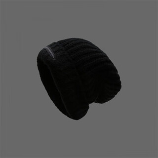 Fat donglai quality cold hat woolen hat 2025 autumn and winter big head circumference pile hat men and women loose thickened and lengthened toe cap black collection plus purchase ++ shopping bag