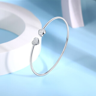 Mengjinyuan platinum bracelet pt950 heart to heart bracelet plain ring car flower bracelet live as a birthday gift for girlfriend and wife