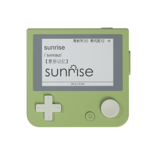 百词斩Max单词机真人外教发音可养小狗学习背单词神器小初高英语 牛油果绿(单机器)