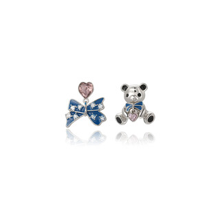 Xuping xuping jewelry alloy fashion sweet summer ab love bear earrings women's gift accessories x000766822 lilac