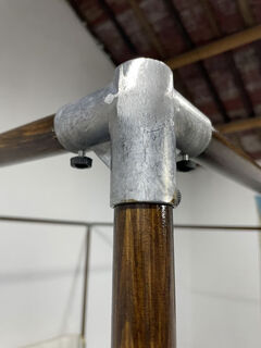 Yusenyi ethnic style bed and breakfast hotel bed curtain bracket single palace mosquito net mailang mosquito net with black walnut bracket 1 point 82m 4 feet bed