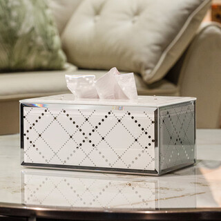 Modern art light luxury high-end jewelry box jewelry storage box high-looking paper box ring box bedroom decoration tissue box 21*13*9.5cm