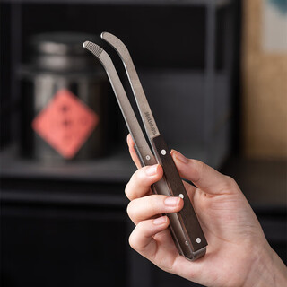 Yijuke ebony pure titanium tea clip tea leaf clip high-end tea tweezers tea cup clip tea ceremony tea set accessories