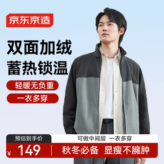 Jingjing tokyo jacket men's assault polar fleece clothes women's 25 autumn new fleece jacket dark gray xl