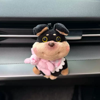 Yusenyi bee puppy car pendant car aromatherapy ornament cute air vent decoration new car gift for men and women chinese valentine's day gift pink towel and pink rabbit conspicuous ventilation aromatherapy