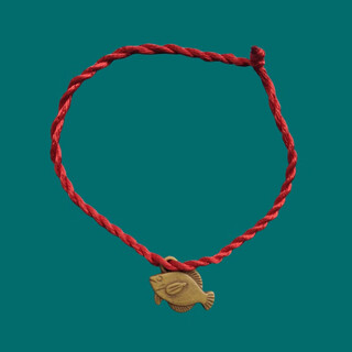 Abbeki (abq) teething stick baby anti-eating hand chewing gum grinding teeth fixing stick pepper wood molar stick can be boiled for baby to grind teeth and bite small red rope