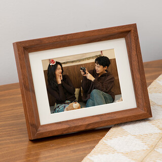 Jin longxing 6-inch photo frame table walnut wooden empty frame wedding photo baby photo frame wall hanging couple photo wall
