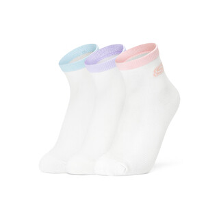 Skechers children's unisex socks short socks l324k112 ice water blue/orchid purple/light pink xl