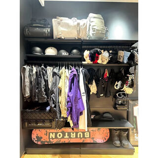 Pupan cave board equipment wall hiking outdoor display stand floor-standing mountain climbing ski mountaineering camping storage rack type a multi-layer board cross beam, type b multi-hook