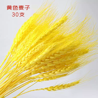 Dried flower bouquets, immortal flowers, diy flower materials, living room home flower arrangements, wheat ears, roses, gypsophila, eucalyptus leaves, wheat