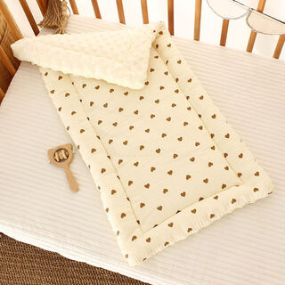 Jiaojing diaper table pad baby diaper table cotton pad nursing table cotton pad newborn mattress cotton diaper table accessories baby changing clothes small love/three-layer structure thickened and warm 35*75 manual measurement may cause errors