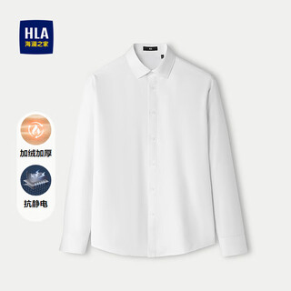 Hla heilan long sleeve shirt men's winter 25 national premium plus velvet thickened warm shirt men's hnead4j218a