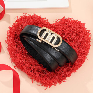 Crocodile shirt first layer cowhide fashionable women's belt automatic buckle suit simple belt gift 4239