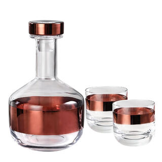 In stock tom dixon classic whiskey set model room bar decanter wine glass ornaments rose gold