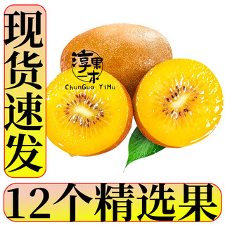 Chunguo yimu yellow heart kiwi golden kiwi golden kiwi sichuan fresh fruit fresh fruit 12 selected fruit single fruit 70-100g+