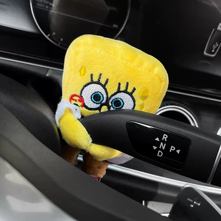 Yusenyi car bodyguard decoration doll internet celebrity car wiper rearview mirror cute master dog pilot car spongebob squarepants bodyguard decoration