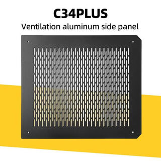 Fangtang mechanical master diy computer host side panel c cool fang series chassis aluminum alloy mesh side panel replaceable glass c34 plus aluminum side panel