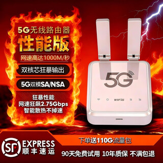 圣凡杜5gcpe路由器移动网络随身wifi无线网卡迷你便携千兆宽带全国通用无限超大流量不限速 【性能款】千兆双频突破极限