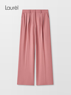 Laur l sheep wool 25 autumn new classic commuter wide-leg suit pants lwd366k00500 lotus root pink xs