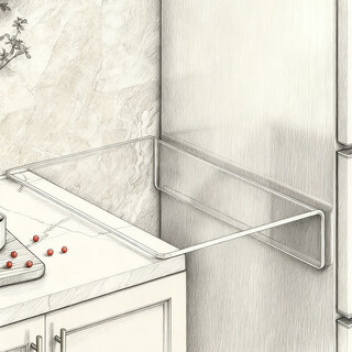 Ersijia kitchen gap extension board acrylic refrigerator storage table gap spice placement rack household multi-functional storage rack transparent color 15x50