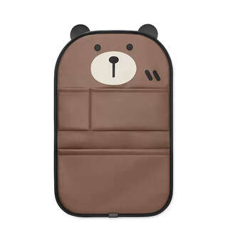 Erdong car storage hanging bag car backrest seat back multifunctional storage bag rear table board rear seat storage rack paper cute bear simple storage anti-kick long version